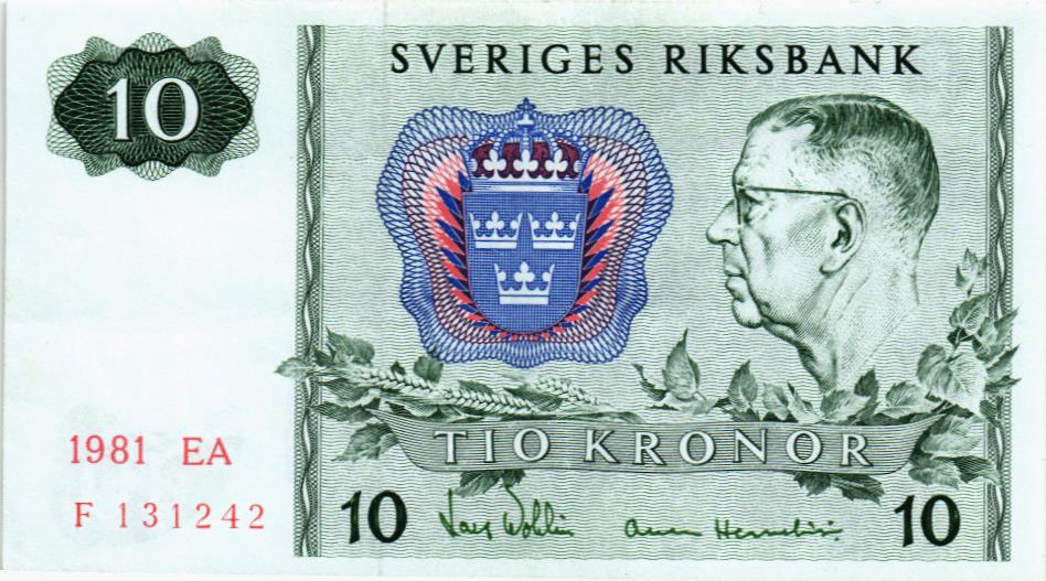 ШВЕЦИЯ 10 КРОН