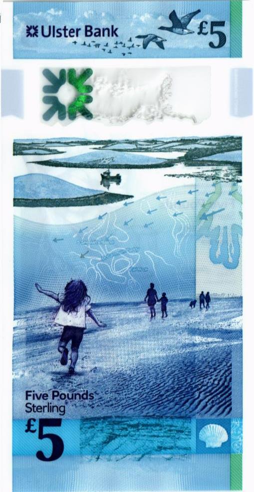 СЕВЕРНАЯ ИРЛАНДИЯ 5 ФУНТОВ (ULSTER BANK) мини 2