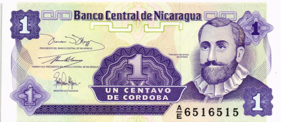 НИКАРАГУА 1 ЦЕНТАВО мини 1