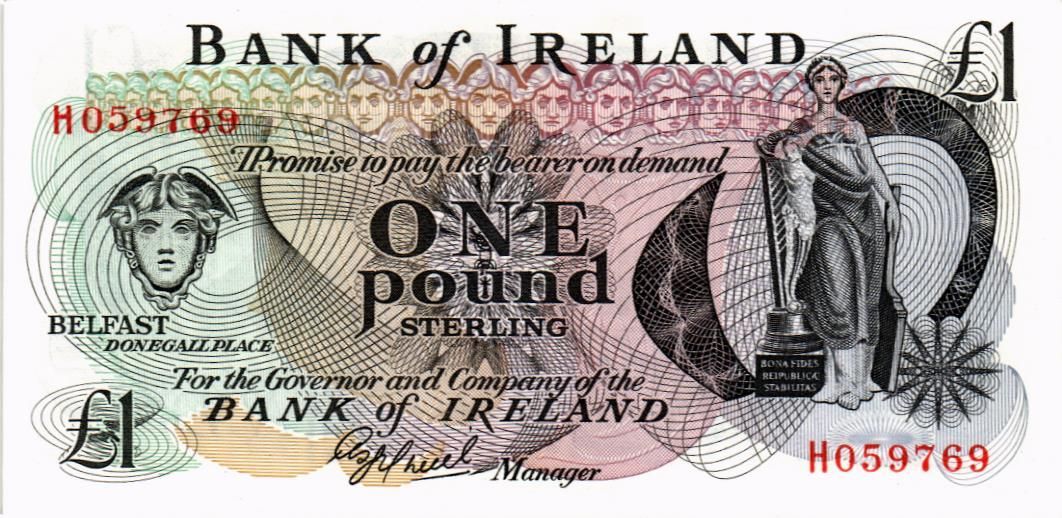 ИРЛАНДИЯ 1 ФУНТ (BANK OF IRELAND)