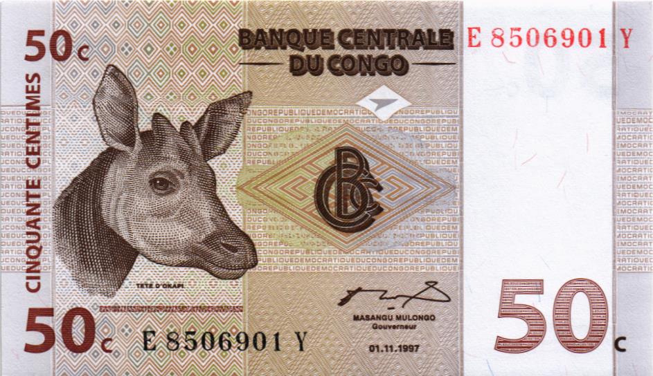 КОНГО ДР 50 САНТИМОВ мини 1