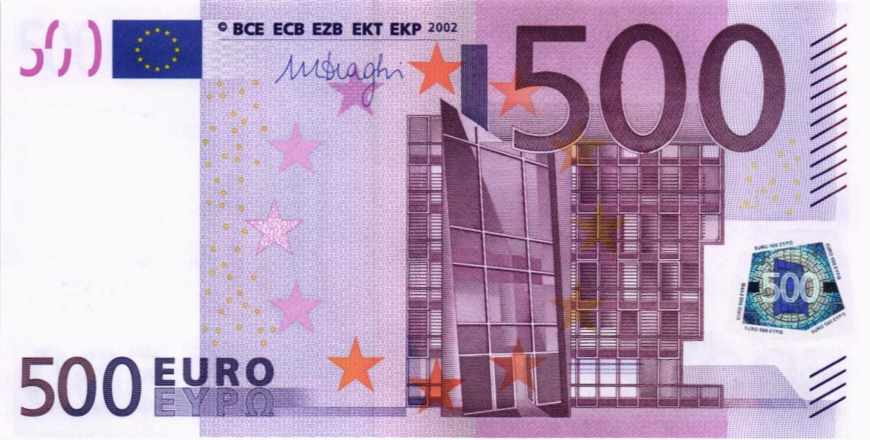 ЕВРОПЕЙСКИЙ СОЮЗ 500 ЕВРО