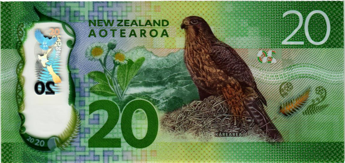 НОВАЯ ЗЕЛАНДИЯ 20 ДОЛЛАРОВ мини 2