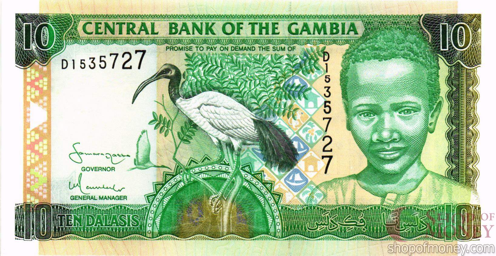 ГАМБИЯ 10 ДАЛАСИ
