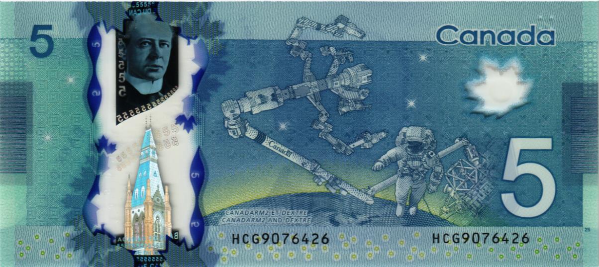 КАНАДА 5 ДОЛЛАРОВ мини 2