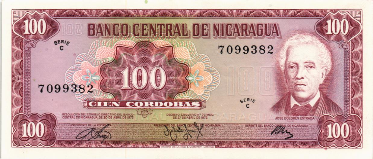 НИКАРАГУА 100 КОРДОБА мини 1