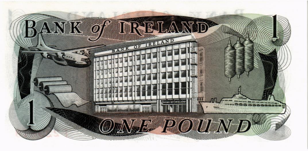 ИРЛАНДИЯ 1 ФУНТ (BANK OF IRELAND) мини 2