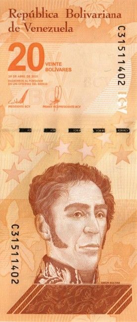 ВЕНЕСУЭЛА 20 БОЛИВАР мини 1