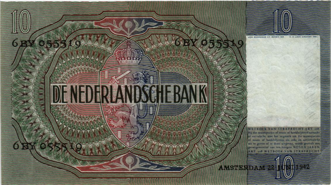 НИДЕРЛАНДЫ 10 ГУЛЬДЕНОВ мини 2