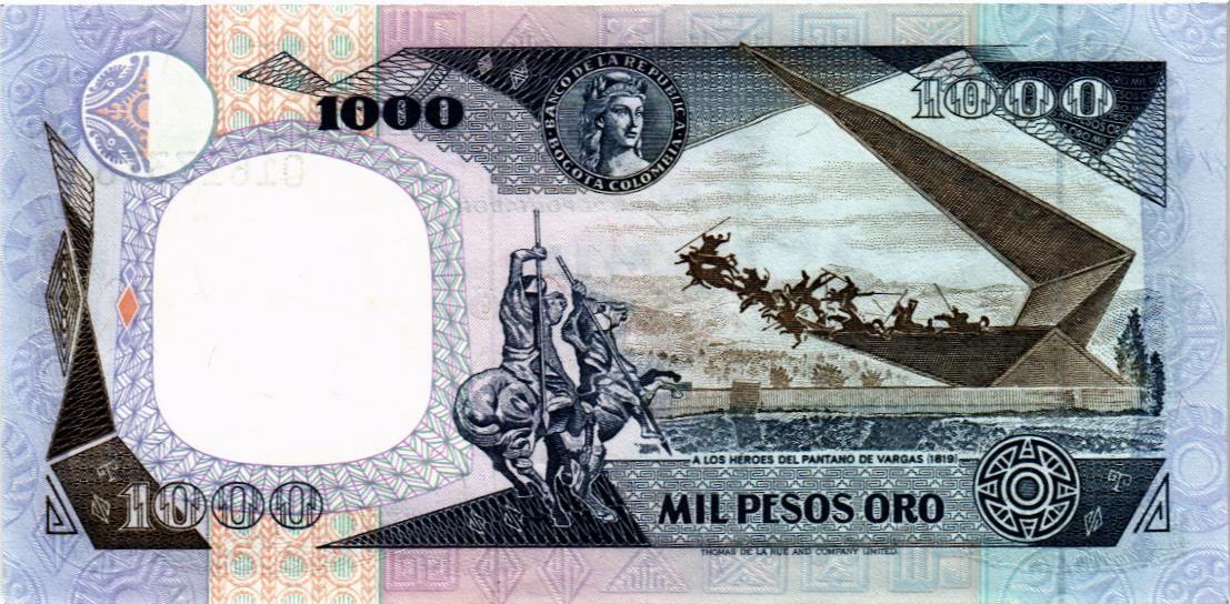 КОЛУМБИЯ 1000 ПЕСО (01.01.1987) мини 2