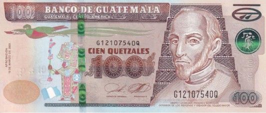 ГВАТЕМАЛА 100 КЕЦАЛЕЙ