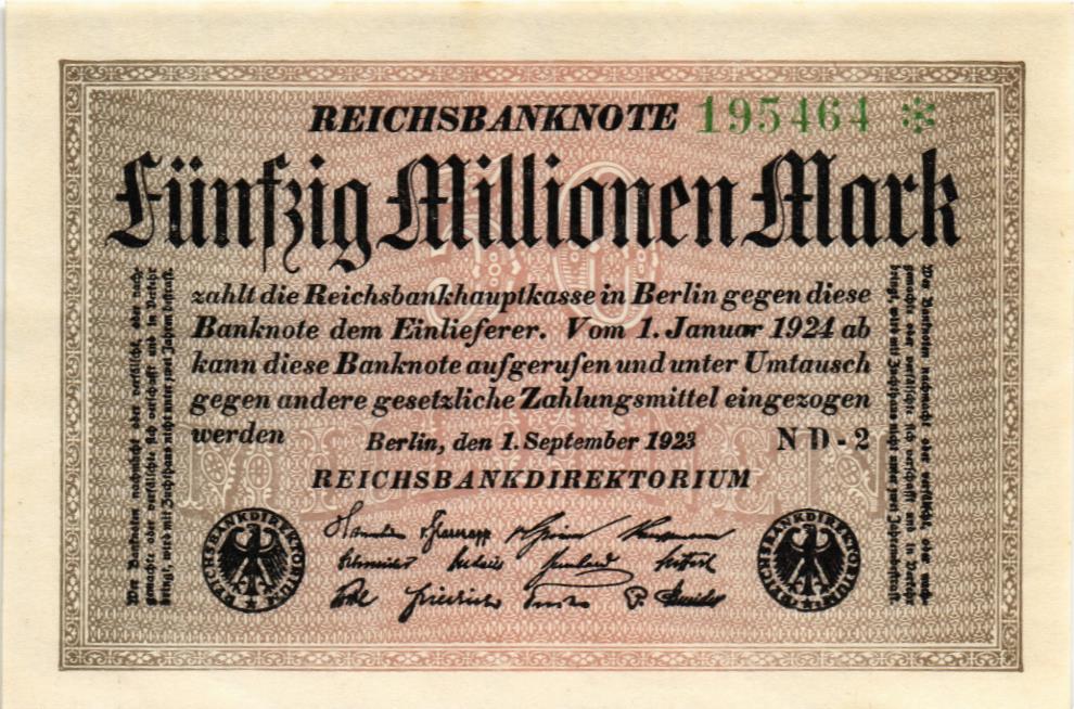 ГЕРМАНИЯ 50000000 МАРОК мини 1