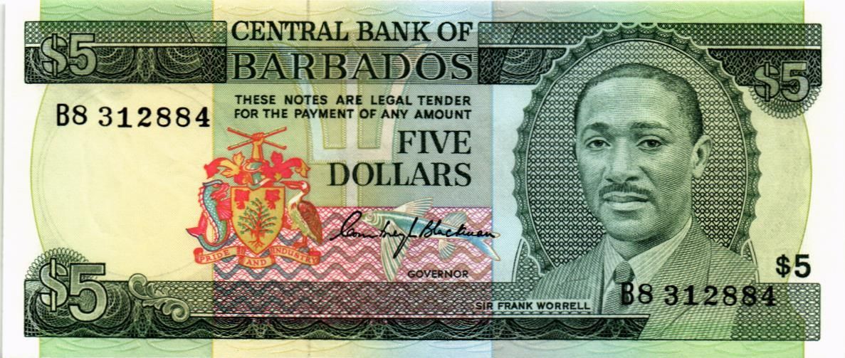 БАРБАДОС 5 ДОЛЛАРОВ