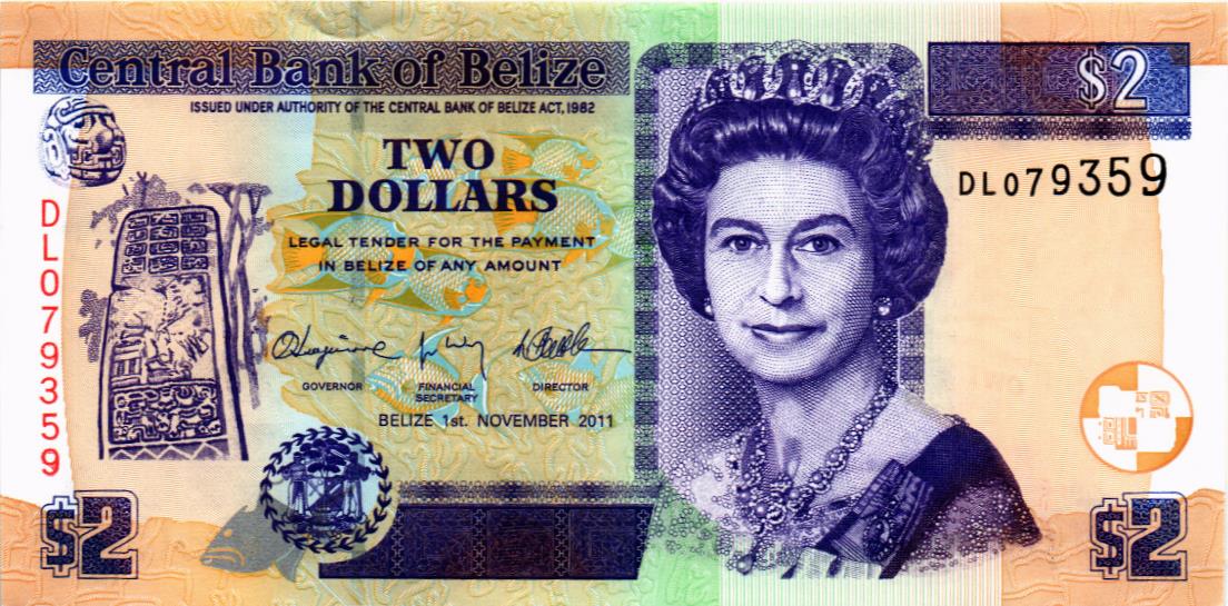 БЕЛИЗ 2 ДОЛЛАРА