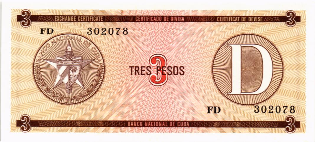 КУБА 3 ПЕСО