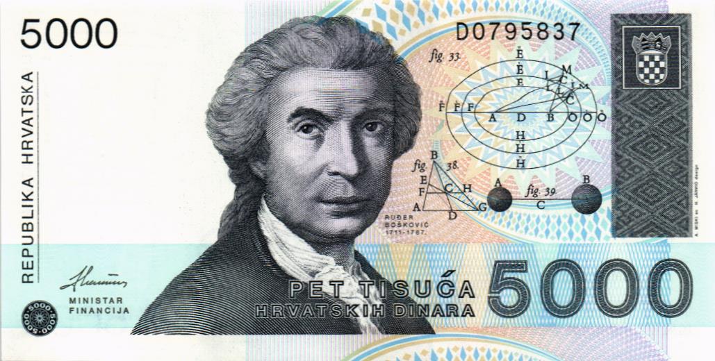 ХОРВАТИЯ 5000 ДИНАР мини 1