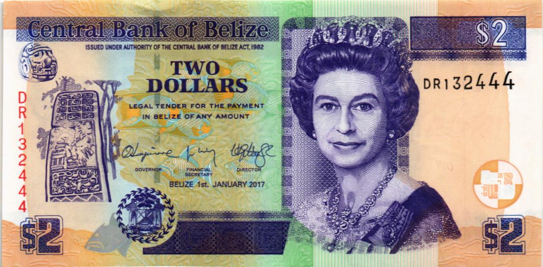 БЕЛИЗ 2 ДОЛЛАРА #DR132444