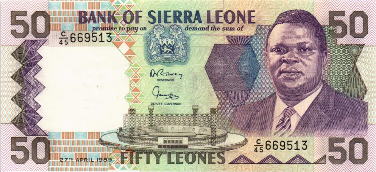 СЬЕРРА-ЛЕОНЕ 50 ЛЕОНЕ