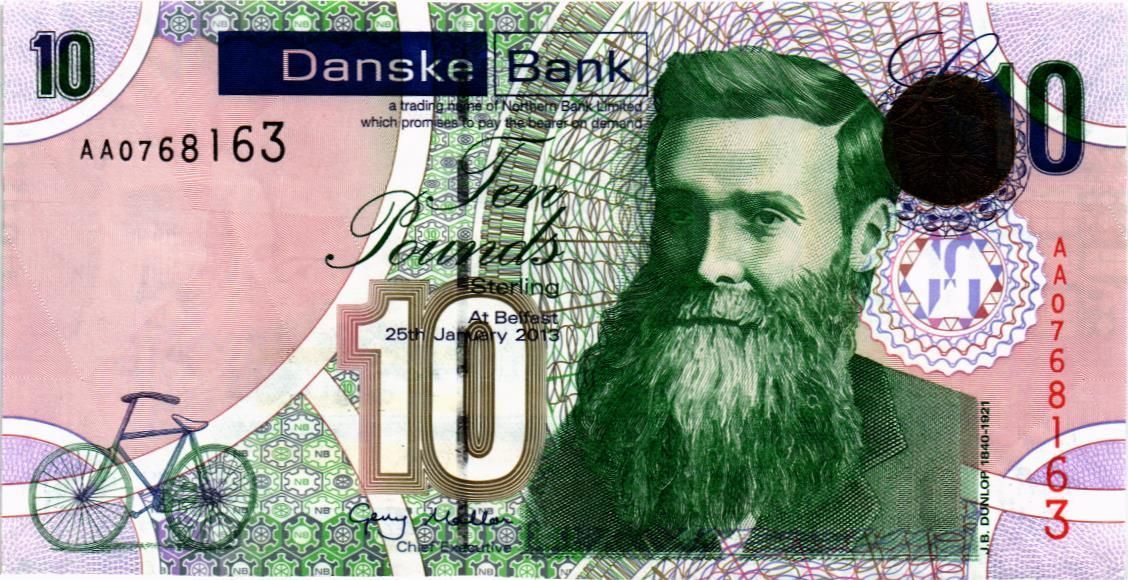 СЕВЕРНАЯ ИРЛАНДИЯ 10 ФУНТОВ (DANSKE BANK) мини 1