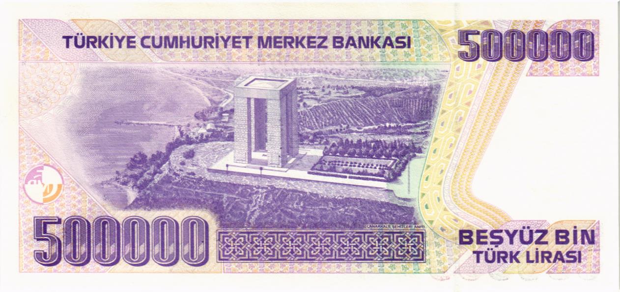 ТУРЦИЯ 500000 ЛИР мини 2