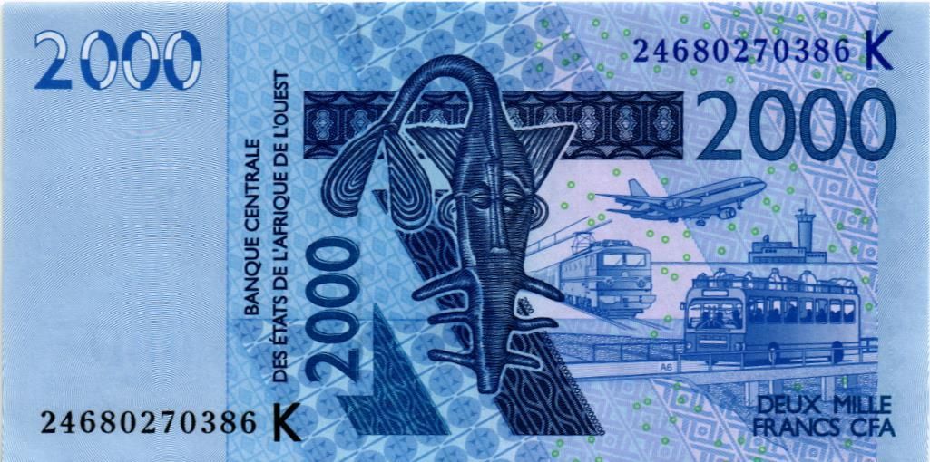 WAS - СЕНЕГАЛ 2000 ФРАНКОВ (K) мини 1