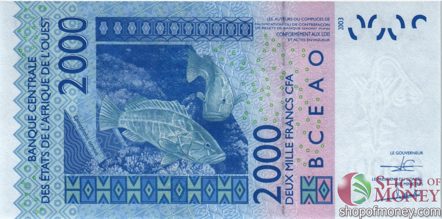 БЕНИН 2000 ФРАНКОВ мини 2