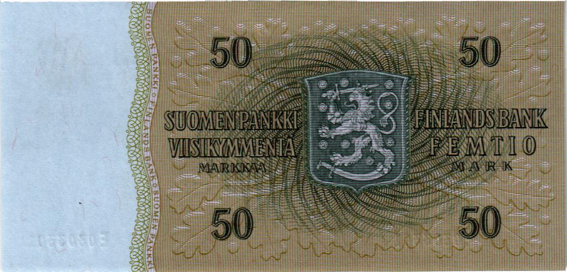 ФИНЛЯНДИЯ 50 МАРОК (Litt. B) мини 2