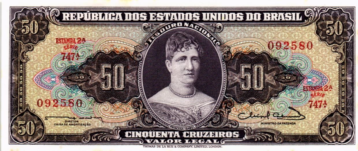 БРАЗИЛИЯ 50 КРУЗЕЙРО мини 1