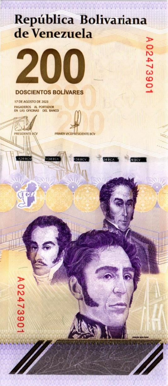 ВЕНЕСУЭЛА 200 БОЛИВАР