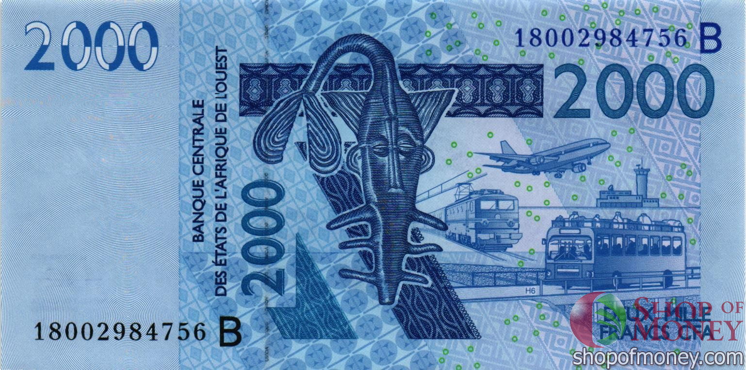 БЕНИН 2000 ФРАНКОВ мини 1