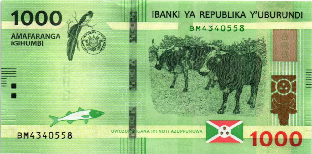 БУРУНДИ 1000 ФРАНКОВ мини 1