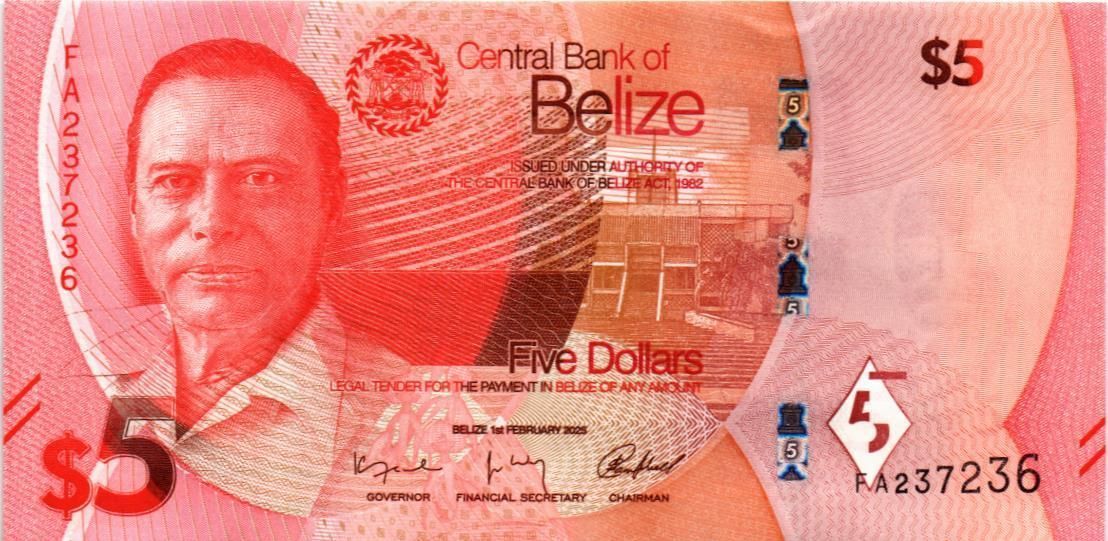 БЕЛИЗ 5 ДОЛЛАРОВ мини 1