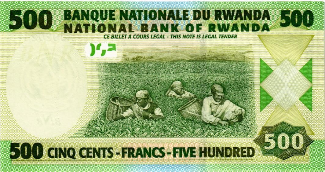 РУАНДА 500 ФРАНКОВ мини 2