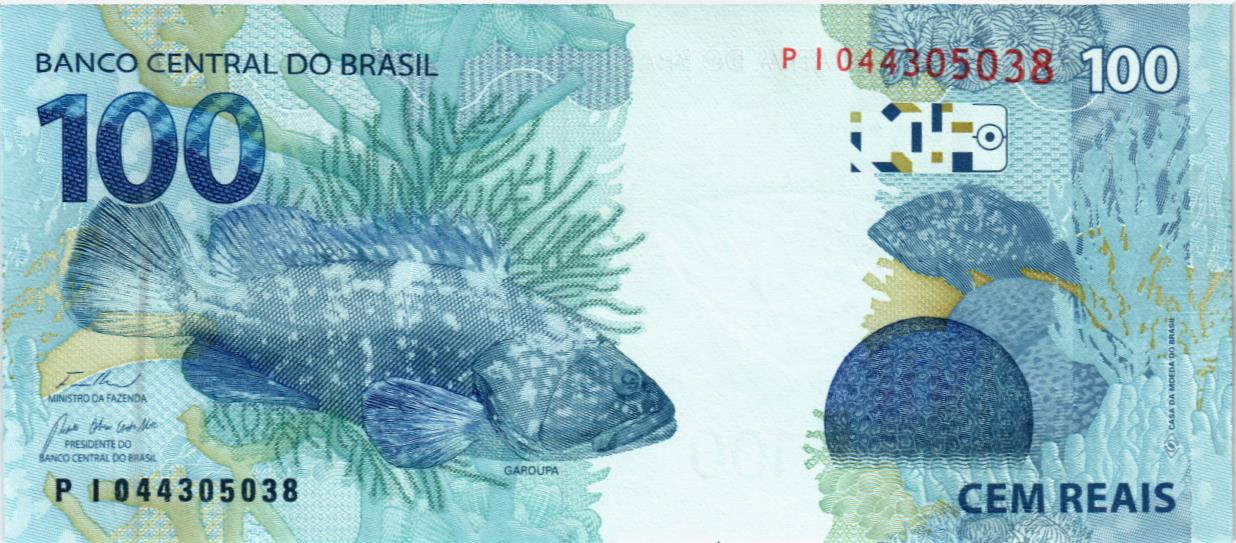 БРАЗИЛИЯ 100 РЕАЛ мини 2