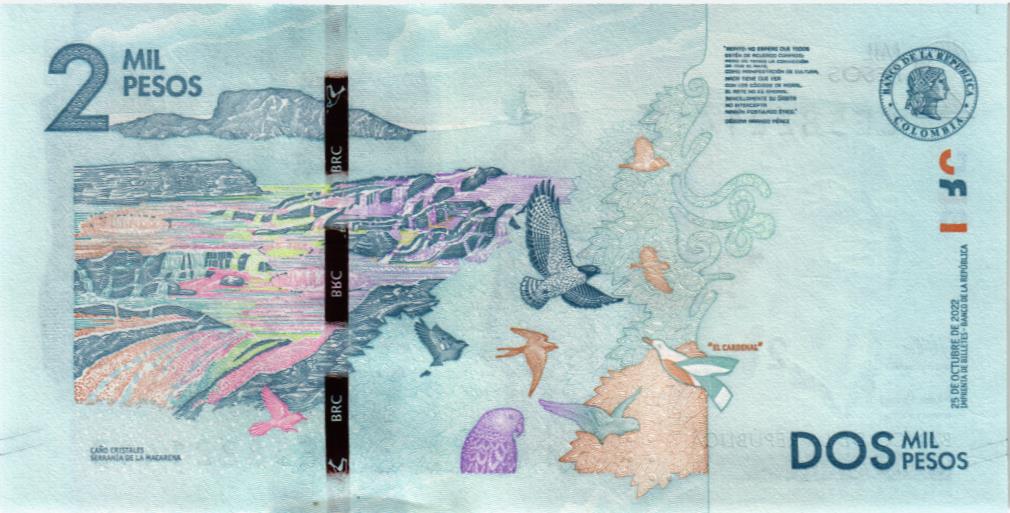 КОЛУМБИЯ 2000 ПЕСО мини 2