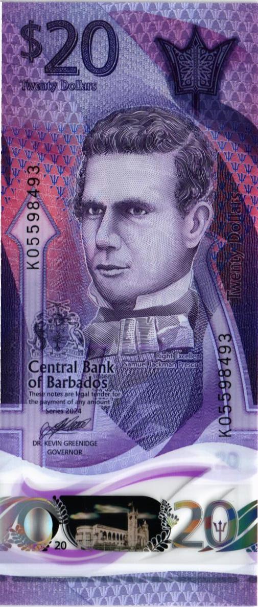 БАРБАДОС 20 ДОЛЛАРОВ