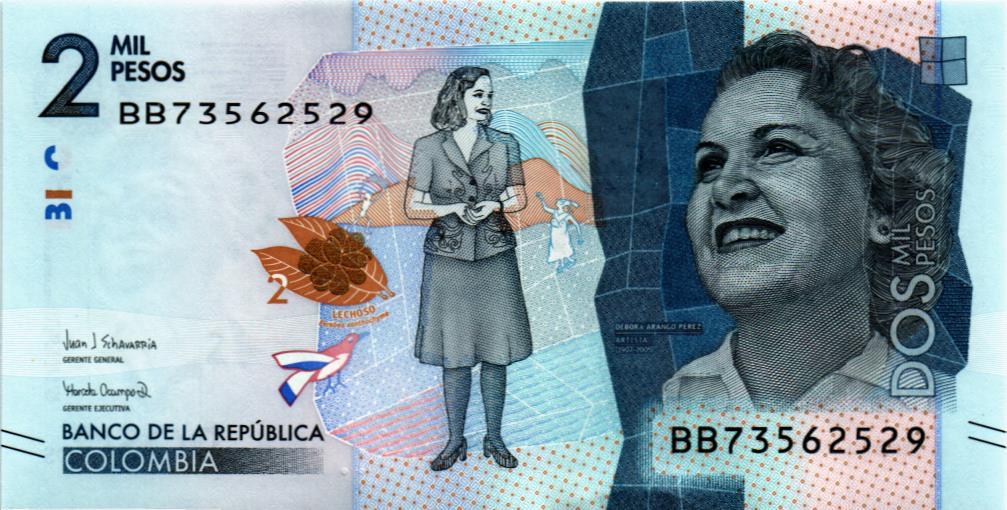 КОЛУМБИЯ 2000 ПЕСО (24.07.2018)