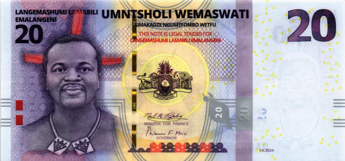 СВАЗИЛЕНД (ЭСВАТИНИ) 20 ЭМАЛАНГЕНИ мини 1
