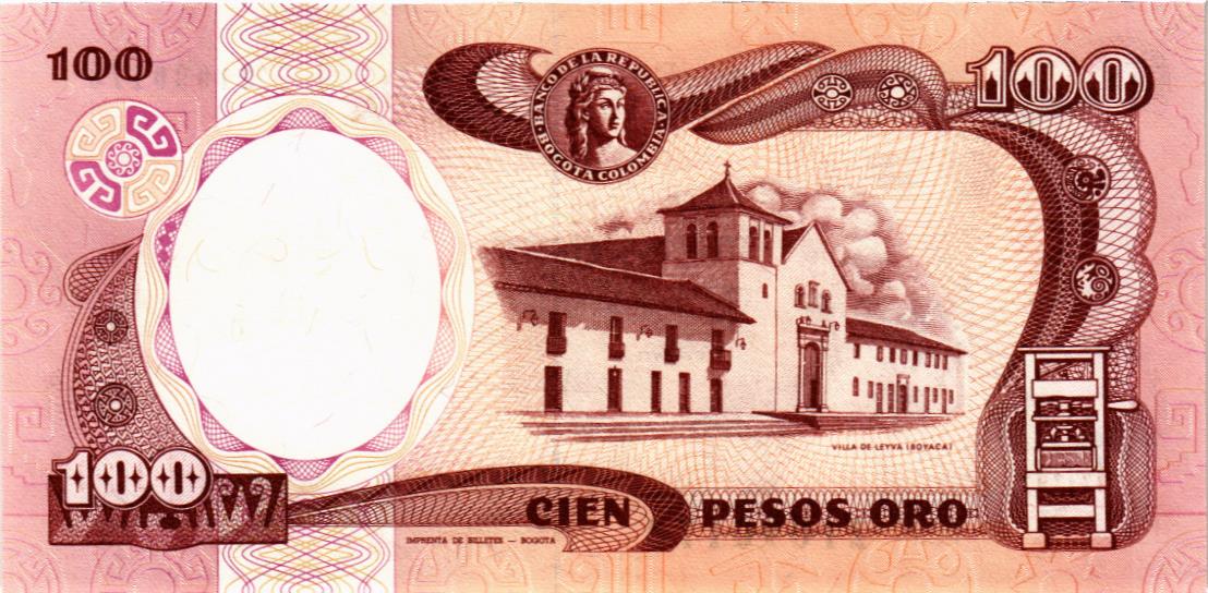 КОЛУМБИЯ 100 ПЕСО (01.01.1991) мини 2
