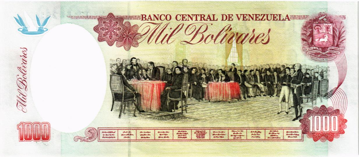 ВЕНЕСУЭЛА 1000 БОЛИВАР (06.08.1998) мини 2