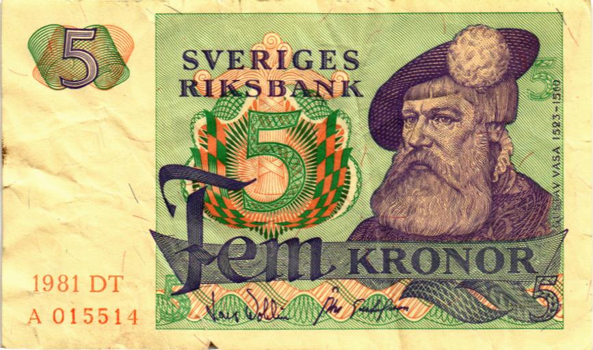 ШВЕЦИЯ 5 КРОН