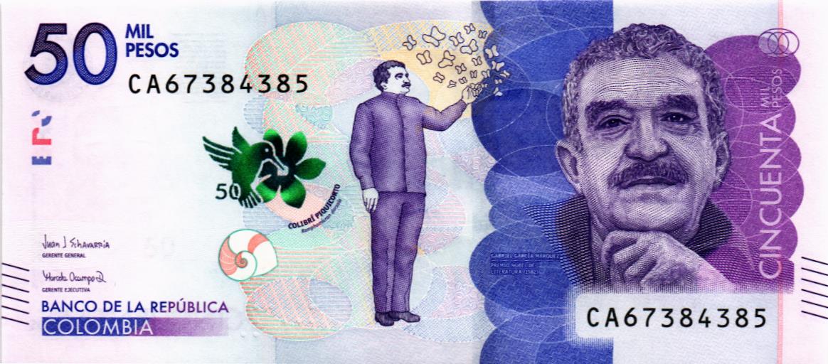 КОЛУМБИЯ 50000 ПЕСО (23.07.2019)