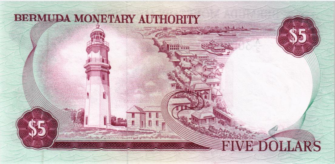 БЕРМУДСКИЕ ОСТРОВА 5 ДОЛЛАРОВ мини 2