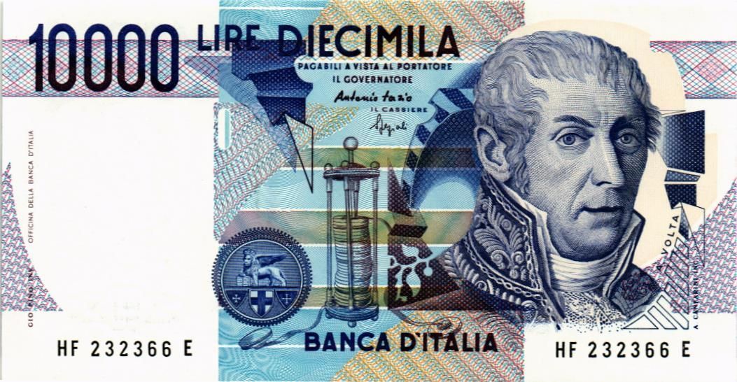 ИТАЛИЯ 10000 ЛИР мини 1