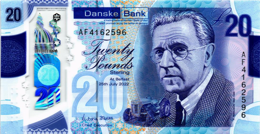 СЕВЕРНАЯ ИРЛАНДИЯ 20 ФУНТОВ (DANSKE BANK) мини 1