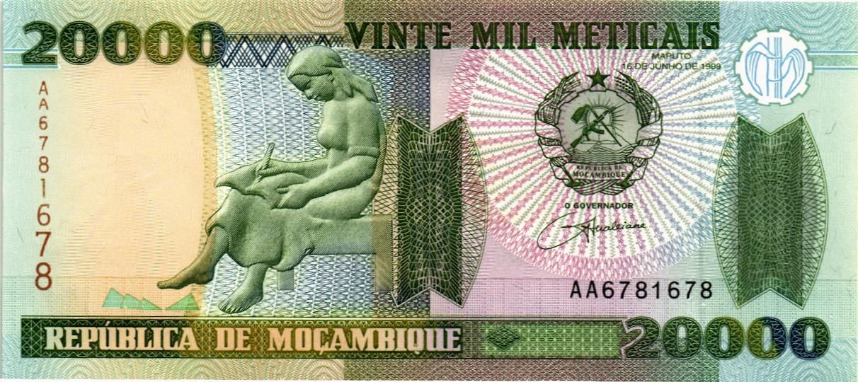 МОЗАМБИК 20000 МЕТИКАЛЬ мини 1