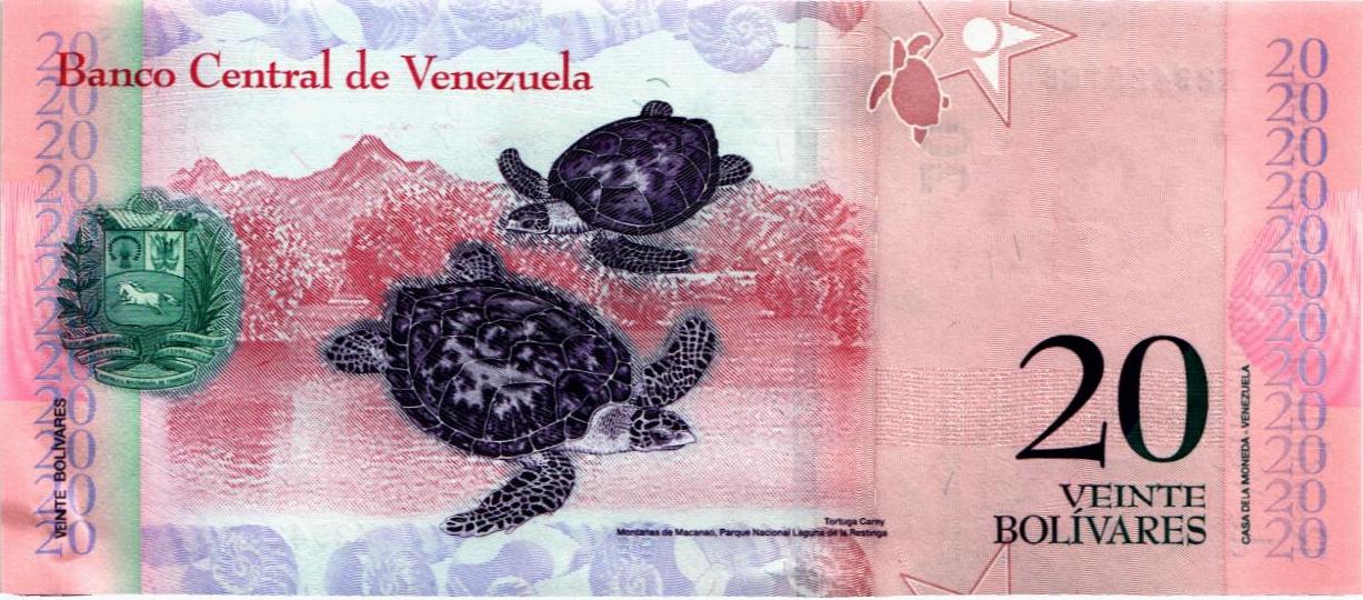 ВЕНЕСУЭЛА 20 БОЛИВАР мини 2