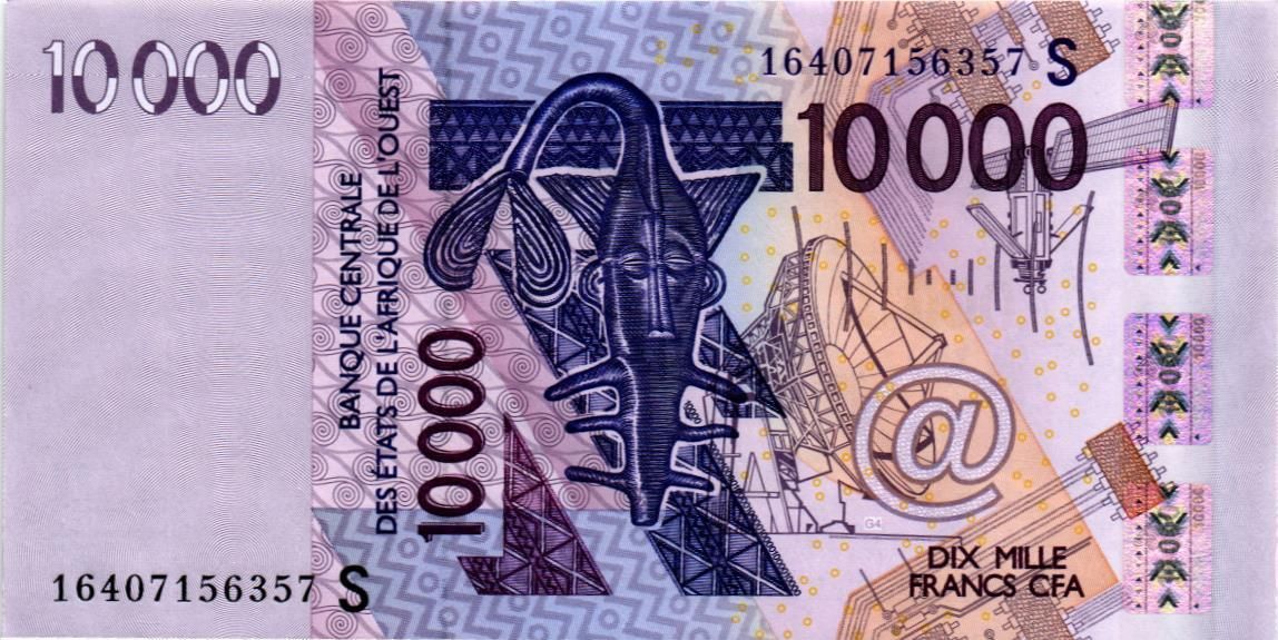 WAS - ГВИНЕЯ-БИСАУ 10000 ФРАНКОВ (S)