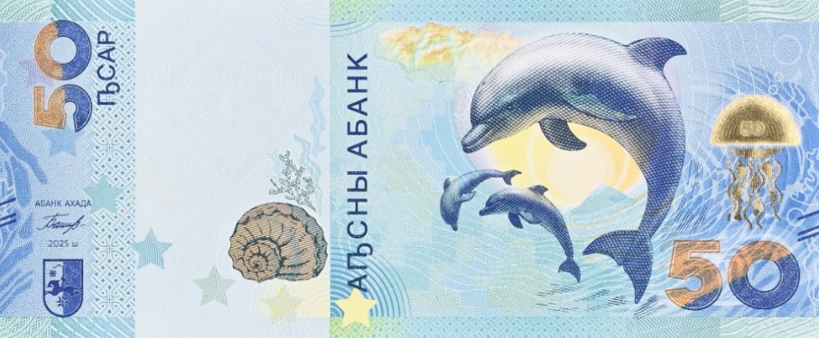 АБХАЗИЯ 50 АПСАР -АА- (PMG - GRADE 67) мини 3