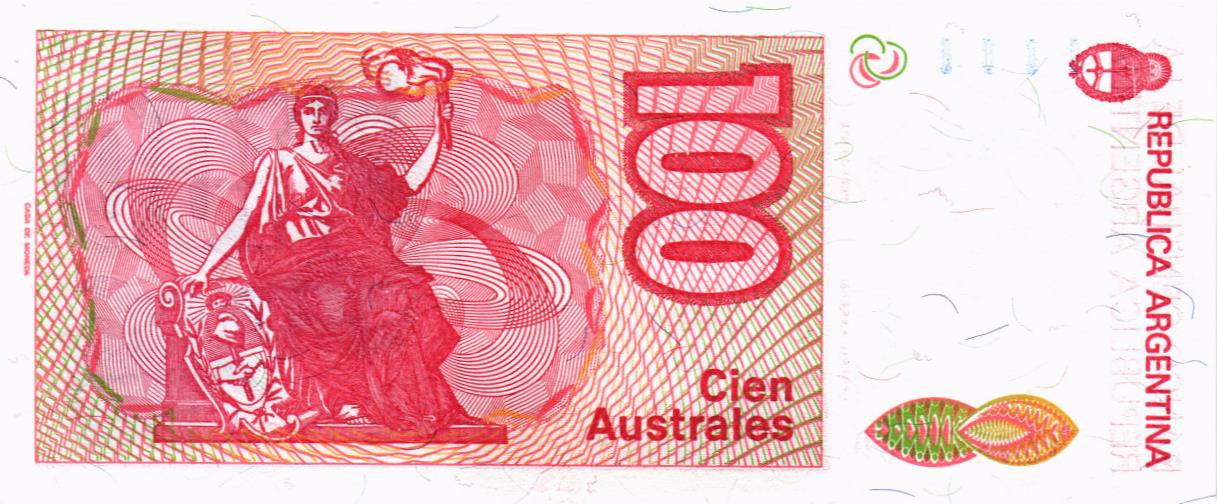 АРГЕНТИНА 100 АУСТРАЛЕЙ мини 2